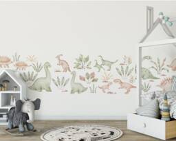 Watercolour Dinosaurs Wall Decals Nursery Stickers Children's Room Decor