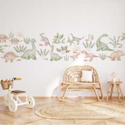 Watercolour Dinosaurs Wall Decals Nursery Stickers Children's Room Decor - thumbnail 4