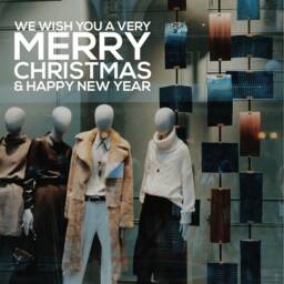 Merry Christmas & Happy New Year Window Sticker Xmas Shop Home Decoration Decal - thumbnail 3