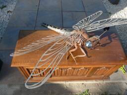 Handmade Welded Dragonfly Sculpture