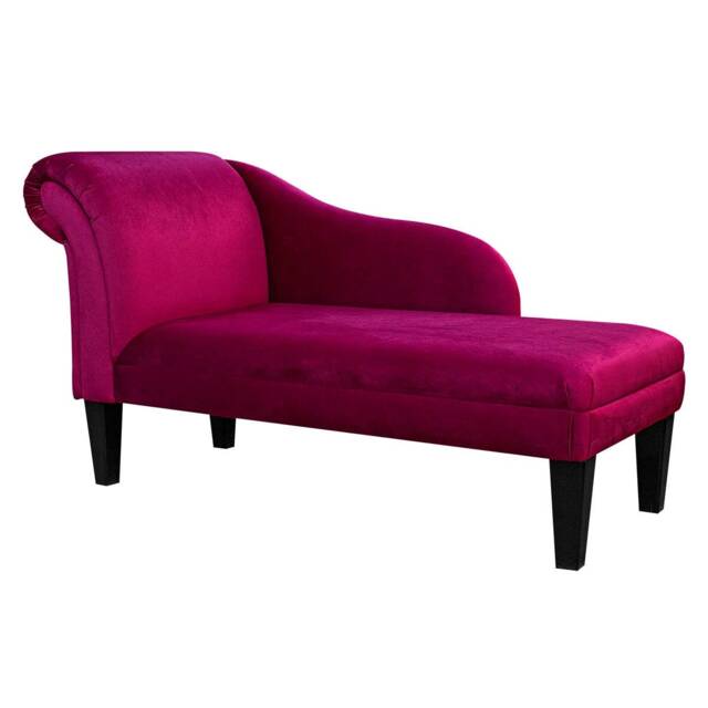 Handmade Boysenberry Pink Velvet Chaise Longue - image 1