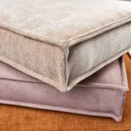 3 Inch - 7, 5 cm Custom Cushions. Durable Modern Fabrics. Chenille, Velours Soft Water-Repellent Zippered - thumbnail 2