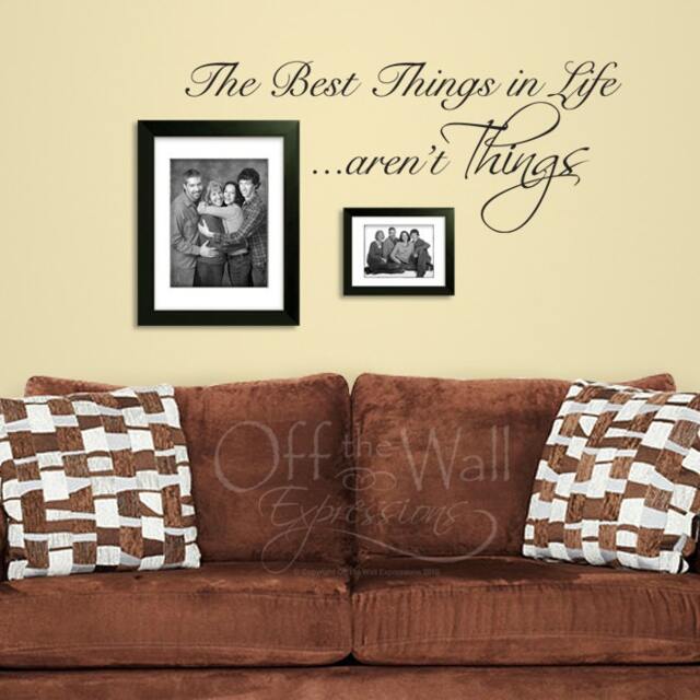 The Best Things in Life, Wall Words Expressions, Vinyl Decal For Family Photos - image 1