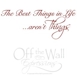 The Best Things in Life, Wall Words Expressions, Vinyl Decal For Family Photos - thumbnail 2