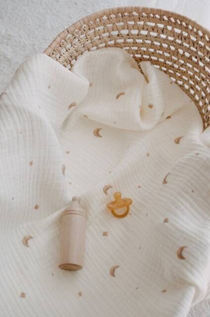 Muslin Baby Blanket, Blanket Girl, Boy, Newborn Gift, Organic Swaddle, Shower Boho - image 1