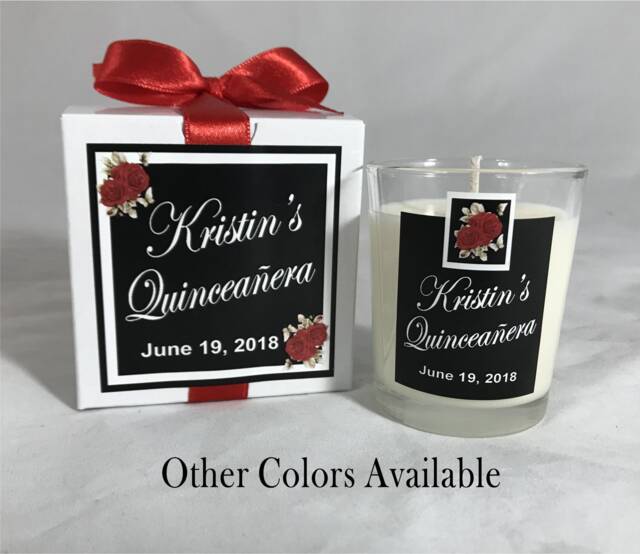 Quincea??era Candle Favor, Sweet 16, Wedding Guest Gift, Party Birthday Rehearsal Guest Favor - image 1