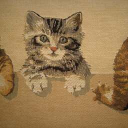 Kittens Smile For The Camera Oblong Tapestry Cushion Pillow Cover - thumbnail 2