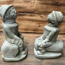 stone Garden Novelty Bill & Ben Pair Of Ornaments - thumbnail 2