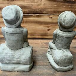 stone Garden Novelty Bill & Ben Pair Of Ornaments - thumbnail 3