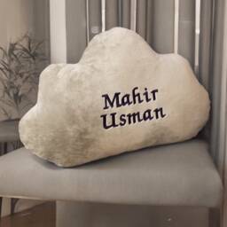 Embroidered Name Cushion Personalized Star Pillow, Nursery Decor - thumbnail 3