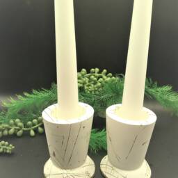 Pair Of Unique Dual Purpose Taper/Tea Light Candle Holders in Choice Colours - thumbnail 2