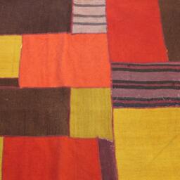 Colourful Kilim Patchwork Rug, Bohemian Home Decor - 9.2x6.6 Ft - thumbnail 2