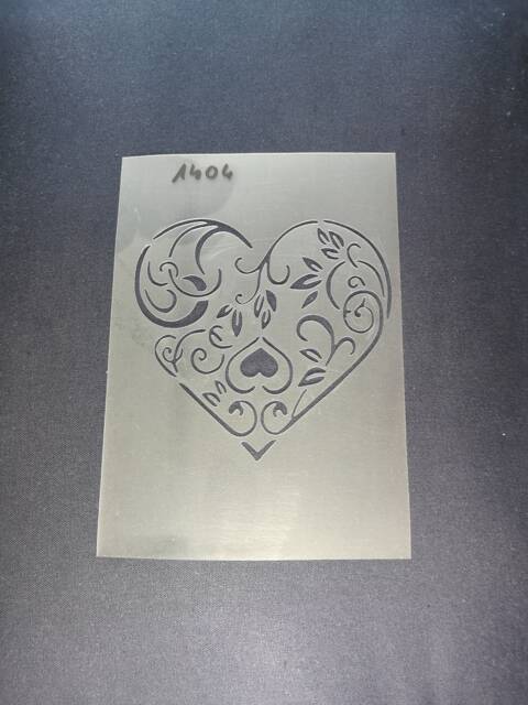 Heart Stencil, Flexible, Reusable, 125Micron, Wall, Decor, Home Decor, Furniture Painting, Card Making, Craft Stencils, Wood Sign, Fabric Paint - image 1