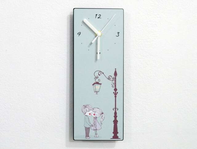 Cute Couple in Love - Wall Clock - image 1