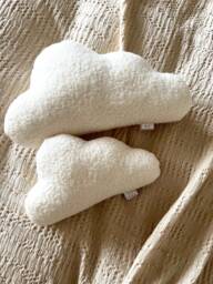 Boucle Cloud Cushion - Neutral Nursery Decoration Boucle Pillow Baby Decor Shower Gift - thumbnail 1