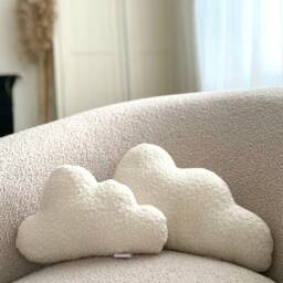 Boucle Cloud Cushion - Neutral Nursery Decoration Boucle Pillow Baby Decor Shower Gift - thumbnail 3