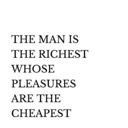 Henry David Thoreau The Man Is The Richest Quote Poster, Simplistic Wall Art, Inspirational Quote, Digital Download - thumbnail 2