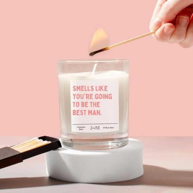 Smells Like Best Man. Best Man Proposal. Gift. Going To Be Candle - image 1