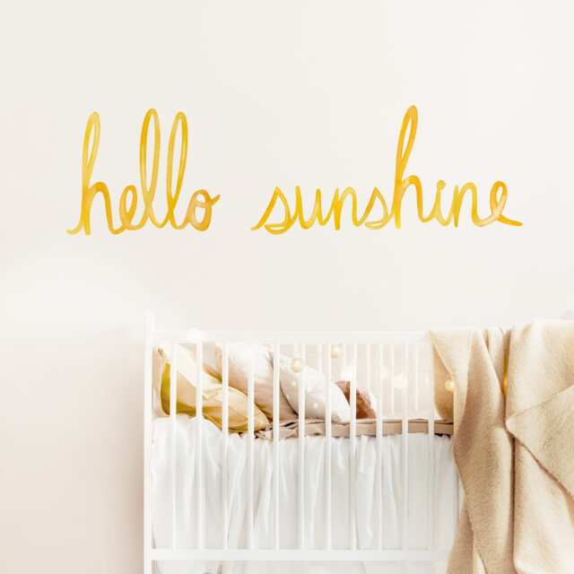 Hello Sunshine - Fabric Wall Decal Color Story Mej - image 1