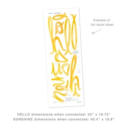 Hello Sunshine - Fabric Wall Decal Color Story Mej - thumbnail 4