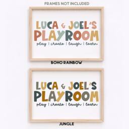 Personalised Playroom Print - Sign Girls Boys Decor Toy Corner Unframed - thumbnail 3