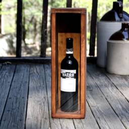 Personalized Wood Wine Box - Engraved Anniversary Gift - thumbnail 2