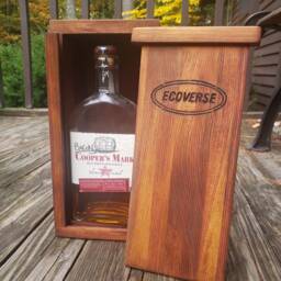 Personalized Wood Wine Box - Engraved Anniversary Gift - thumbnail 3