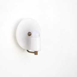 Brass Wall Sconce Light -Wall Light - With Alabaster Shade, Ul Listed, No.0211