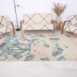 Moroccan Rug, Berber Authentic Vintage Boujaad 5x8 Ft - thumbnail 2