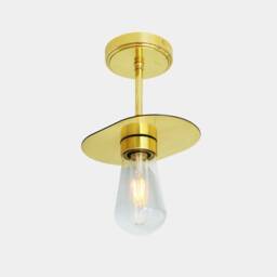Kwaga Brass Flush Bathroom Ceiling Light 12.5 - thumbnail 2