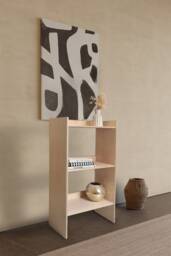 Minimalist Bookcase, Birch Plywood, Mid Century Modern Bookcase, Custom Home Office, Handmade Shelving Unit - thumbnail 1