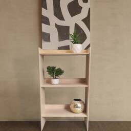 Minimalist Bookcase, Birch Plywood, Mid Century Modern Bookcase, Custom Home Office, Handmade Shelving Unit - thumbnail 2