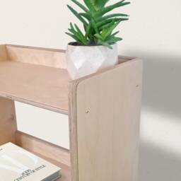 Minimalist Bookcase, Birch Plywood, Mid Century Modern Bookcase, Custom Home Office, Handmade Shelving Unit - thumbnail 3