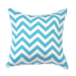 "Blue Pillow Cover - Zigzag Pillow - Chevron Pillow-Light & White Pillow-.16"", 17"", 18"", 20"" 24"" 26" - thumbnail 1