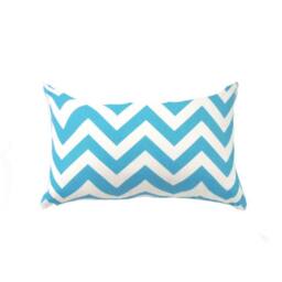 "Blue Pillow Cover - Zigzag Pillow - Chevron Pillow-Light & White Pillow-.16"", 17"", 18"", 20"" 24"" 26" - thumbnail 2