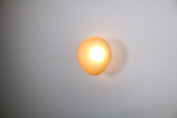 Flattened Glass Wall Lighting - White Lamp Vanity Light Fixture, Sconce, Lamp, , Small