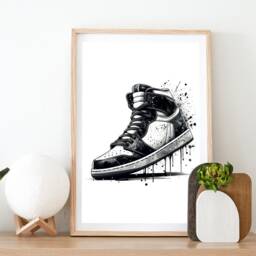 Basketball Print Set - Of 3 Posters - Teen Room Decor Art Boys Bedroom Watercolour Wall Artwork Poster Design - thumbnail 2