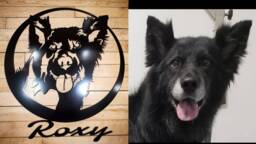 Custom Metal Pet Portrait Sign Handmade Dog Memorial Wall Art - thumbnail 1