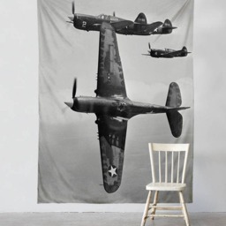 Military Aircraft - Wall Tapestry Tapestry Hangings Wanderlust Bohemian Home Decor Dorm T#64 - thumbnail 2