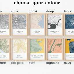 Custom Map Prints, Personalized Wall Art, Any Location Decor, Minimalist City Poster Set, Unique Gift For Home, 3 2 Offer - thumbnail 3