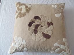 Designers Guild/William Yeoward Fabric Cushion Cover Ranakpur Mocha Pillow - thumbnail 1