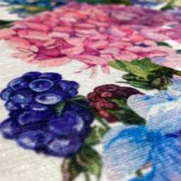 Hydrangea Floral Cushion Cover With Blue & Pink Colours - Double Sided Printing Throw Pillow On The Soft Chenille Different Sizes - thumbnail 2