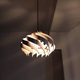 Handmade Wooden Pendant Light - Scandinavian Ceiling Lamp - thumbnail 2