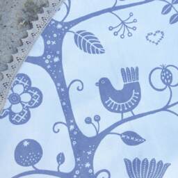 Christmas Bird Tree Skirt Decor Swedish Fabric Ornament Scandinavian Decoration - thumbnail 4