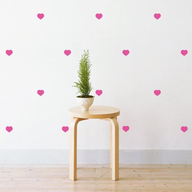 Mini Love Hearts - Set Of 88 Wall Sticker Decal - Pattern, Art, Girls Room, Boys Nursery Decal, Decals, Kids Room Patterns - image 1