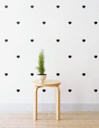 Mini Love Hearts - Set Of 88 Wall Sticker Decal - Pattern, Art, Girls Room, Boys Nursery Decal, Decals, Kids Room Patterns - thumbnail 2