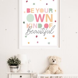 Girls Nursery Prints, Bedroom Pastel Wall Art, Playroom Motivational Positive Prints - thumbnail 4