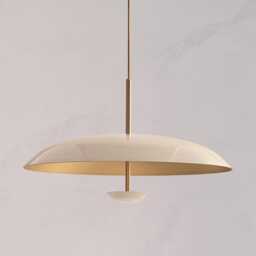 Mid Century Sputnik Chandelier - Ivory Brass, Kalmar Stilnovo Style - thumbnail 2