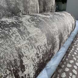 Bronze Cream Bolster Cushion Ashley Wilde Curico Mole Designer Pillow 16x6 - thumbnail 3