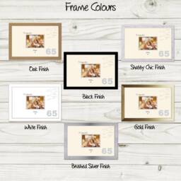 65Th Photo Frame Word Birthday Special Gift 7x5Sign-680D By Photos in A Word - thumbnail 2